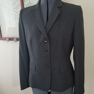 Tahari Purple Pinstripe Suit Jacket sz12